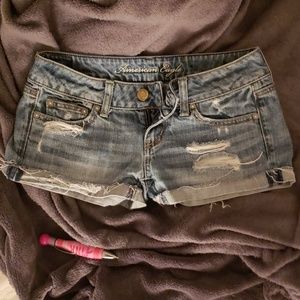 Distressed shorts american eagle fashion hot hippi